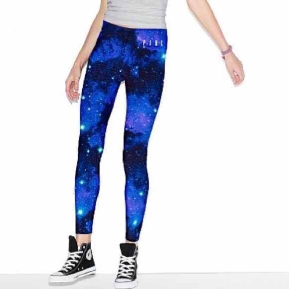 PINK Victoria's Secret Pants - Victoria’s Secret Ultimate Yoga Galaxy Leggings, S
